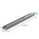 Kabelgoot BRASQ verstelbaar 75-150cm CT100 zilver