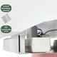 Kabelgoot BRASQ verstelbaar 75-150cm CT100 zilver