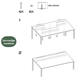 Kabelgoot BRASQ verstelbaar 75-150cm CT100 zilver