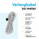Verlengkabel BRASQ 20m wit