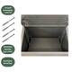 Pakketbrievenbus BRASQ 105x38x24cm PB400 Zwart