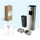 Afvalbak met asbak BRASQ 20 liter AT400 rvs