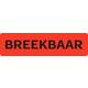 Waarschuwingsetiket IEZZY breekbaar 75mmx20mm 500 stuks