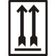 Waarschuwingsetiket IEZZY pijl omhoog 70x100mm 500 stuks