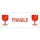 Waarschuwingsetiket IEZZY glas fragile 150mmx60mm 500 stuks