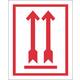 Waarschuwingsetiket IEZZY pijl omhoog 74x105mm 500 stuks