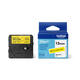 Labeltape Brother P-touch Btag-631 standaard 12mm zwart op geel