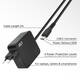 Laptop Oplader ACT USB-C Power Delivery 65W 2mtr
