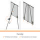 Flipover Nobo Premium Plus staal driepootstatief
