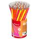 Potlood Maped Neon met gum pot à 72 stuks assorti
