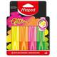 Markeerstift Maped Glitter set à 4 fluoriserende kleuren