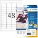 Veiligheidsetiket HERMA 4232 45.7x32.2mm wit 1200 stuks