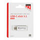 USB stick 3.1 Quantore USB-C 64GB zilver