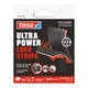 Klittenband tesa Ultra Power Lock Strips 50x25mm 2 strips zwart