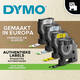 Labeltape Dymo LabelManager D1 polyester 12mmx7m wit op zwart  20 stuks