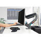 Monitorarm Kensington SmartFit dubbel dwarsbalk en handgreep
