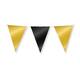 Party Flag Foil Gold and black
