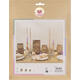 Giftbox Folia Star kraft set à 6 stuks