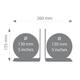Boekensteun Troika met magnetische globes 13cm set à 2 stuks assorti