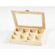 Doos Creativ Company 15.5x20.5x3.5cm hout met glazen deksel
