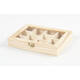 Doos Creativ Company 15.5x20.5x3.5cm hout met glazen deksel