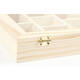 Doos Creativ Company 15.5x20.5x3.5cm hout met glazen deksel