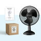 Tafelventilator BRASQ F400 Ø 30cm zwart