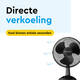 Tafelventilator BRASQ F400 Ø 30cm zwart
