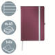 Notitieboek Leitz Style A5 lijn 160 pagina's 100gr rood