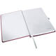 Notitieboek Leitz Style A5 lijn 160 pagina's 100gr rood