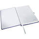 Notitieboek Leitz Style A5 lijn 160 pagina's 100gr blauw