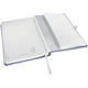 Notitieboek Leitz Style A5 lijn 160 pagina's 100gr blauw