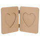 Figuur Décopatch fotokader album met harten 14x1.5x18cm