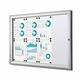 Vitrinebord Quantore luxe 8x A4 B1 gecertificeerd zilver