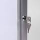 Vitrinebord Quantore luxe 8x A4 B1 gecertificeerd zilver