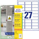 Etiket Avery L7874-20 63.5x29.6mm 540 stuks