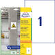 Etiket Avery L7877-20 210x297mm 20 stuks