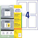 Positioneeretiket Avery 8001 120x80mm bedrukt 20 stuks