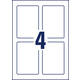 Positioneeretiket Avery 8001 120x80mm bedrukt 20 stuks