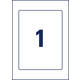 Positioneeretiket Avery 8003 220x160mm bedrukt 5 stuks