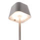 Tafellamp Securit Georgina LED oplaadbaar dimbaar wit