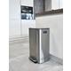 Pedaalemmer Desq 40 liter rvs zilver