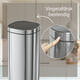 Afvalbak Desq Touch 50 liter RVS zilver