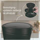 Afvalbak Desq Touch 30 liter RVS zwart