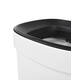 Afvalbak Desq open inworp 20 liter metaal wit