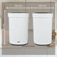 Afvalbak Desq open inworp 20 liter metaal wit