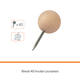 Punaises Nobo hout voor memobord 40 stuks