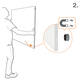 Whiteboard Nobo Infinity randloos 90x120cm
