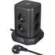 Stekkerdoos Brennenstuhl toren 8 voudig met 2x USB A 1x USB C PD zwart