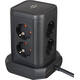 Stekkerdoos Brennenstuhl toren 8 voudig met 2x USB A 1x USB C PD zwart